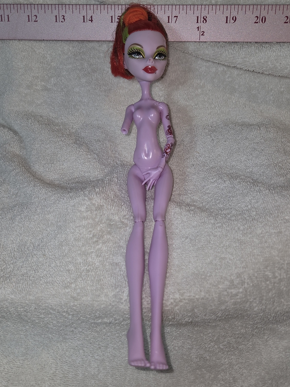 Monster High Operetta Bait Lilac Fashion Doll - Purple Body with Red/Orange Hair